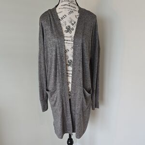 H&M Charcoal Open Front Cardigan